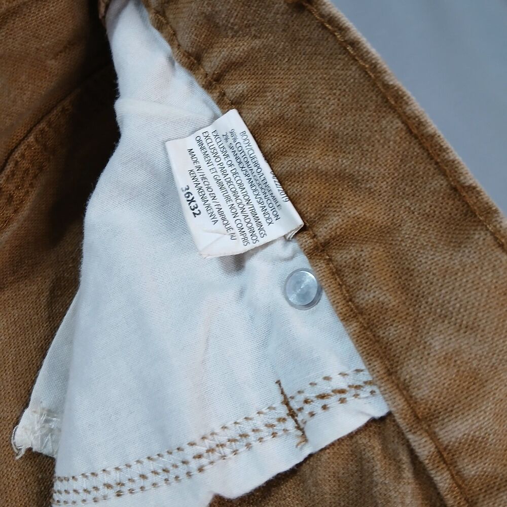 Genuine Dickies Carpenter Work Pants Heavy Duty Khaki Utility Jean Men's 36x32 - Picture 7 of 11